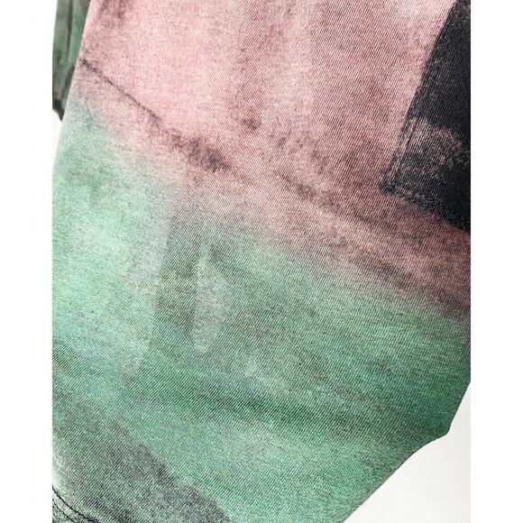 Raquel Allegra Basic Women's Long Sleeve Lightweight T Shirt Dress Colorful - Picture 4 of 8